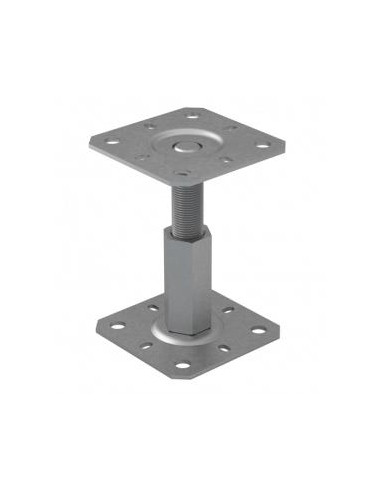 1 x Stolpebase justering med FASTGØRELSER 130X130
