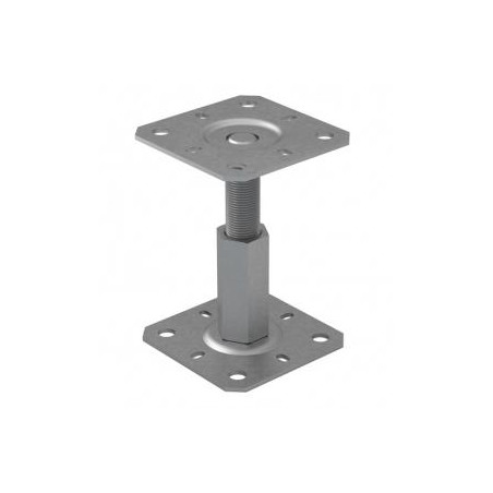 1 x Stolpebase justering med FASTGØRELSER 130X130