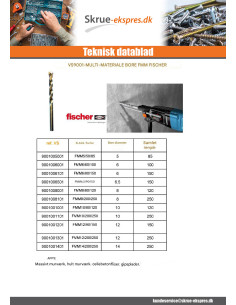 Fischer bore MULTIMATERIALER 12/200/250 2