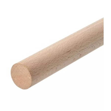 1 x Glat trædyvel diameter 8 længde 1 meter