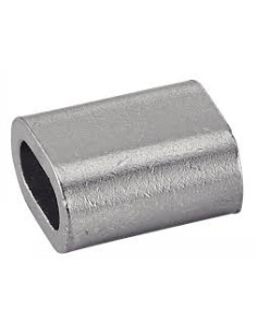 Gevindmuffe for Blødt kabel diameter 8 Kobber nikkel