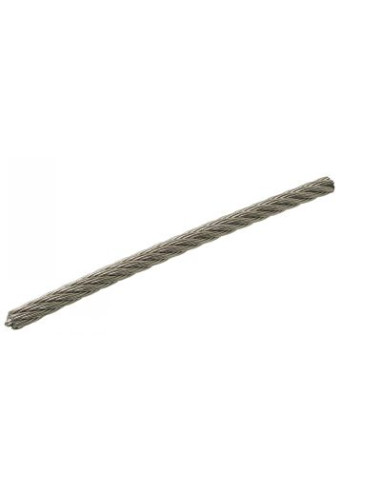 1 x Meter Blødt kabel diameter 2,5 Rustfrit...