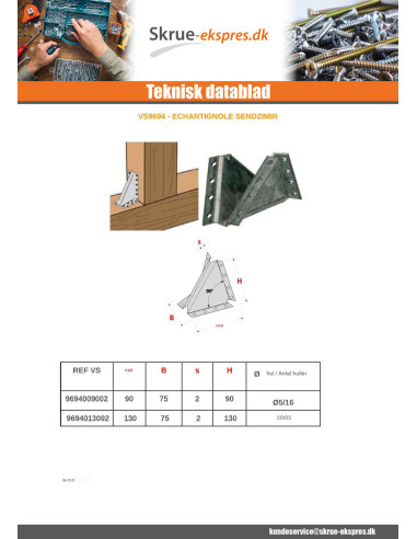 1 x Bjælkesko uden flange sendzimir 130X130X7
