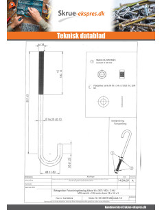 Forankringsstænger M18X357 Gevind 150 +2 Møtrik +2 Skiver... 2