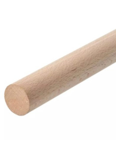 Glat trædyvel diameter 12 længde 1 meter
