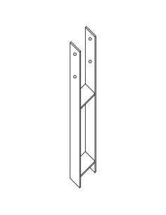 Stolpebase stil H 91X600X60X6 modstandsdygtig mod...