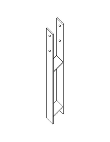 1 x Stolpebase stil H 91X600X60X6...