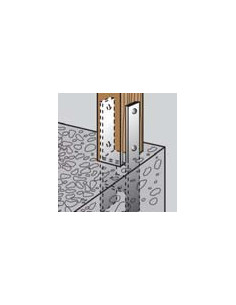 Stolpebase stil H 91X600X60X6 modstandsdygtig mod... 2