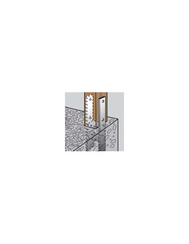 1 x Stolpebase stil H 91X600X60X6...