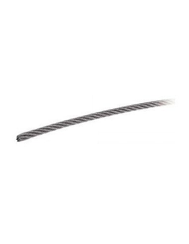 1 x Meter Blødt kabel diameter 10 Rustfrit stål...