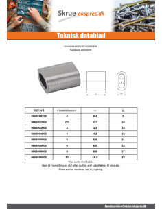Gevindmuffe for Blødt kabel diameter 3 Kobber nikkel 2