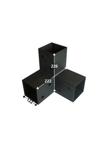 1 x Samleplade EKSPRES 3 Retninger sort...