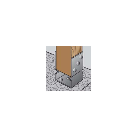 1 x Bjælkeholder stil U 71X60X150 modstandsdygtig mod korrosion varmgalvaniseret stål