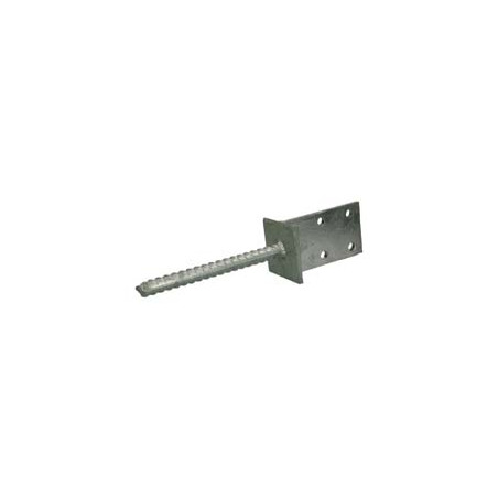 1 x Stolpebase stil hoved 70X110X8 modstandsdygtig mod korrosion varmgalvaniseret stål