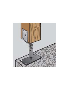 Stolpebase justerbar 80X160 modstandsdygtig mod korrosion... 2