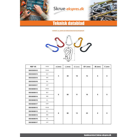 1 x Hage BRANDMAND 6X60 Blå Aluminium