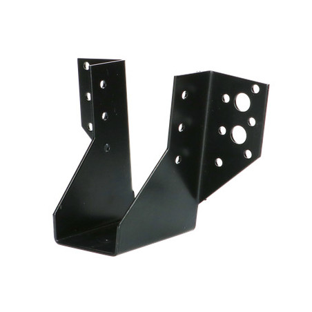 1 x Bjælkesko U-formet to Vinger udenfor 46X102 sort galvaniseret