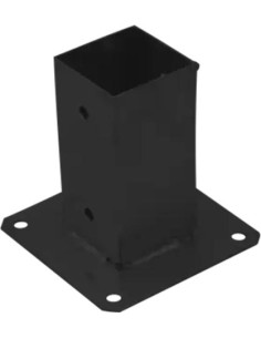 Stolpebase to vastbouten 90X90 Sort