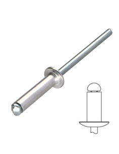 Blindnitter Aluminium Tiger stål 4X40 fladt hoved