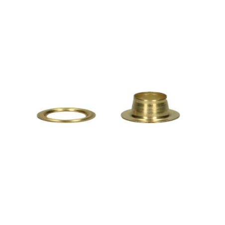 1 x Blisterpakning med 6 med øse PRESENNING diameter 10 Messing