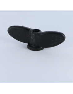 Møtrik med vinger M8 sort nylon