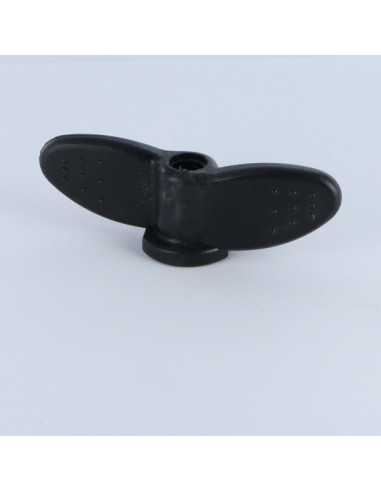 1 x Møtrik med vinger M8 sort nylon