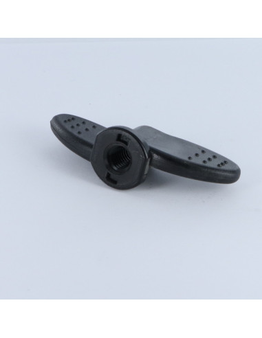 1 x Møtrik med vinger M8 sort nylon