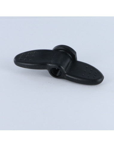 1 x Møtrik med vinger M8 sort nylon