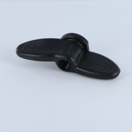 1 x Møtrik med vinger M8 sort nylon