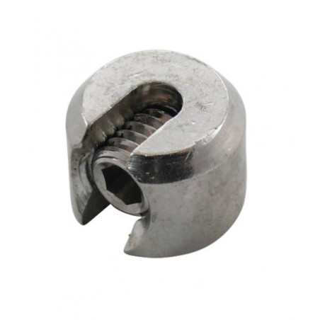 1 x STOP SMØR Rustfrit stål A4 for Blødt kabel af diameter 5