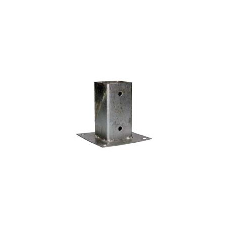 1 x Stolpebase med Ben 71X150 modstandsdygtig mod korrosion varmgalvaniseret stål