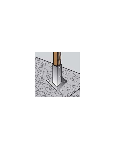 1 x Stolpebase med Ben 71X150 modstandsdygtig...