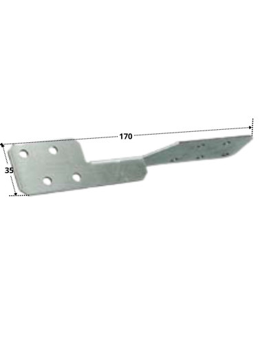 1 x Ben af BJÆLKER Tipo to sendzimir 35X170...