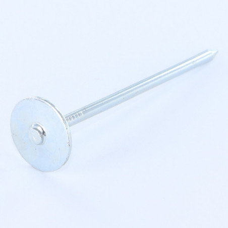 1 x Kg søm Flange rund Hoveddiameter 20 elforzinket stål 3.1X50