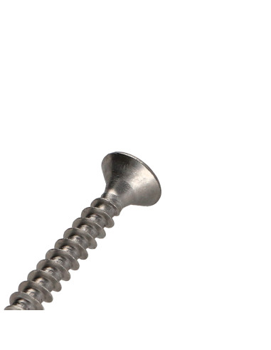 1 x Træ og spånplade skrue Rustfrit stål A2...