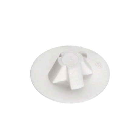 1 x Deksel for Skruehode Wit polyethyleen Pozi PZ10 Hoveddiameter 14