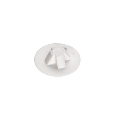 1 x Deksel for Skruehode Polyethyleen Pozi PZ8 Hoveddiameter 12 RAL9010 ren hvid