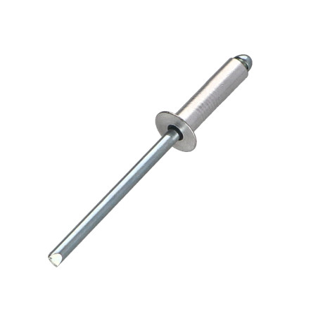 1 x Blindnitter Aluminium Tiger stål 4,8X8 Tykkelse stramning 1 to 3 forsænket hoved ALX