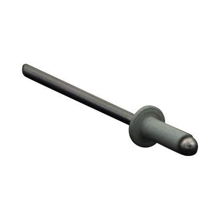 1 x Blindnitte, helt i aluminium 3,2X8 fladt hoved DINE RAL7035 lys grå