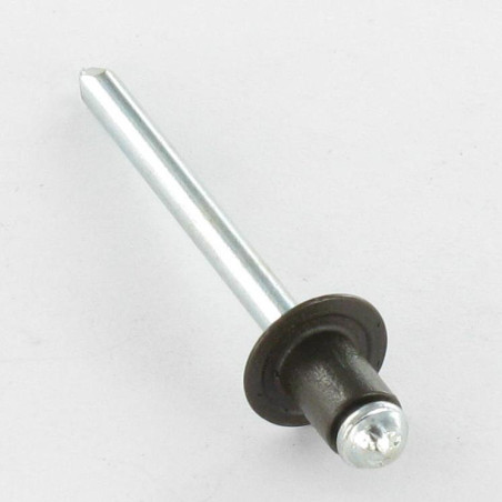 1 x Blindnitter Aluminium Tiger stål 4,8X6 Standard rund hoved RAL8014 sepia brun