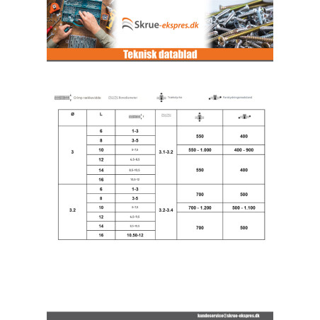 1 x Blindnitter Aluminium Tiger stål 4,8X8 Standard rund hoved RAL8017 chokolade brun