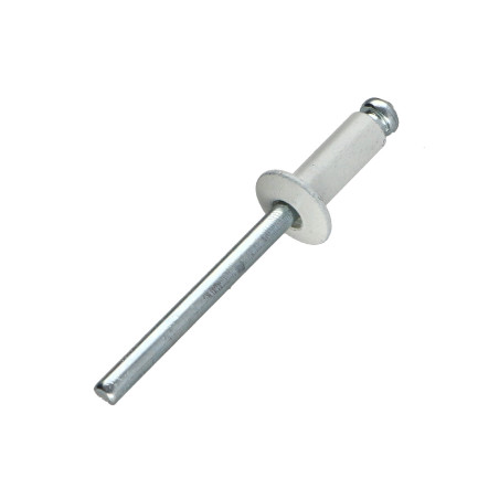 1 x Blindnitter Aluminium Tiger stål 4,8X35 Tykkelse stramning 25 to 30 Standard rund hoved Hvid