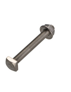 Kasse med 50 T.BIL 6X50 +50 Møtrik med takker M6 Rustfrit...