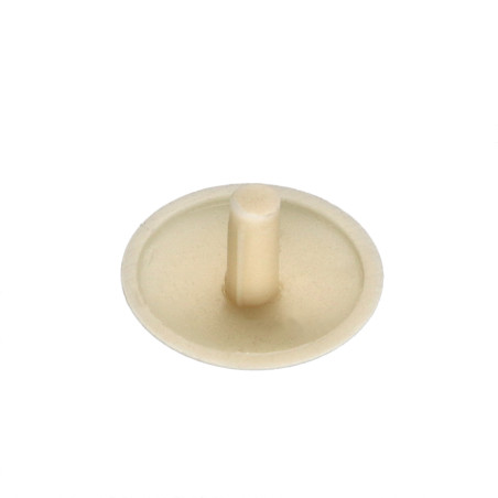 1 x Deksel for Skruehode Polyethyleen Hoveddiameter 15 Diameter gevind 3 Længde tråd 4,5 RAL1015 lys elfenben