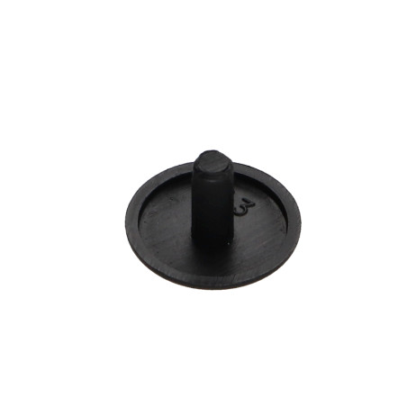 1 x Deksel for Skruehode Polyethyleen Hoveddiameter 12 Diameter gevind 3 Længde tråd 6,5 RAL9005 dyb sort