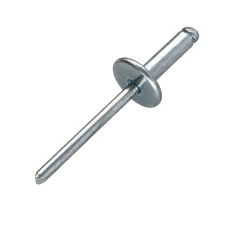 1 x Blindnitte i stÃ¥l ZING 4,8X14 Tykkelse stramning 7 to 9 stort hoved