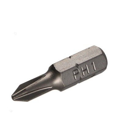 1 x Bit Industriel kvalitet 1/4" C6.3 Phillips 1 længde 25