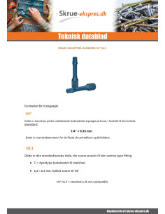 Bit INDVIRKNING Industriel kvalitet 1/4" C6.3 T20 længde 30 2