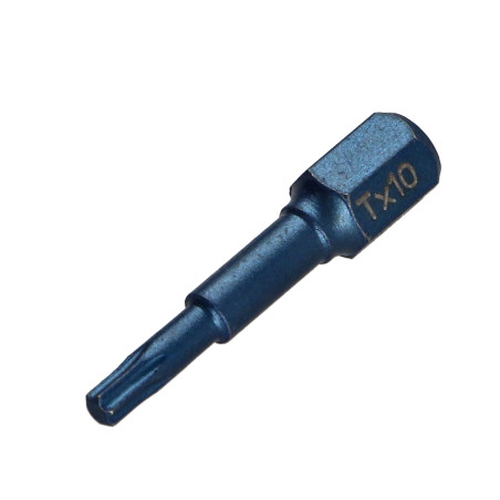 1 x Bit INDVIRKNING Industriel kvalitet 1/4" C6.3 T10 længde 30