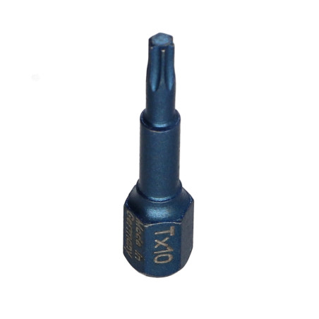 1 x Bit INDVIRKNING Industriel kvalitet 1/4" C6.3 T10 længde 30